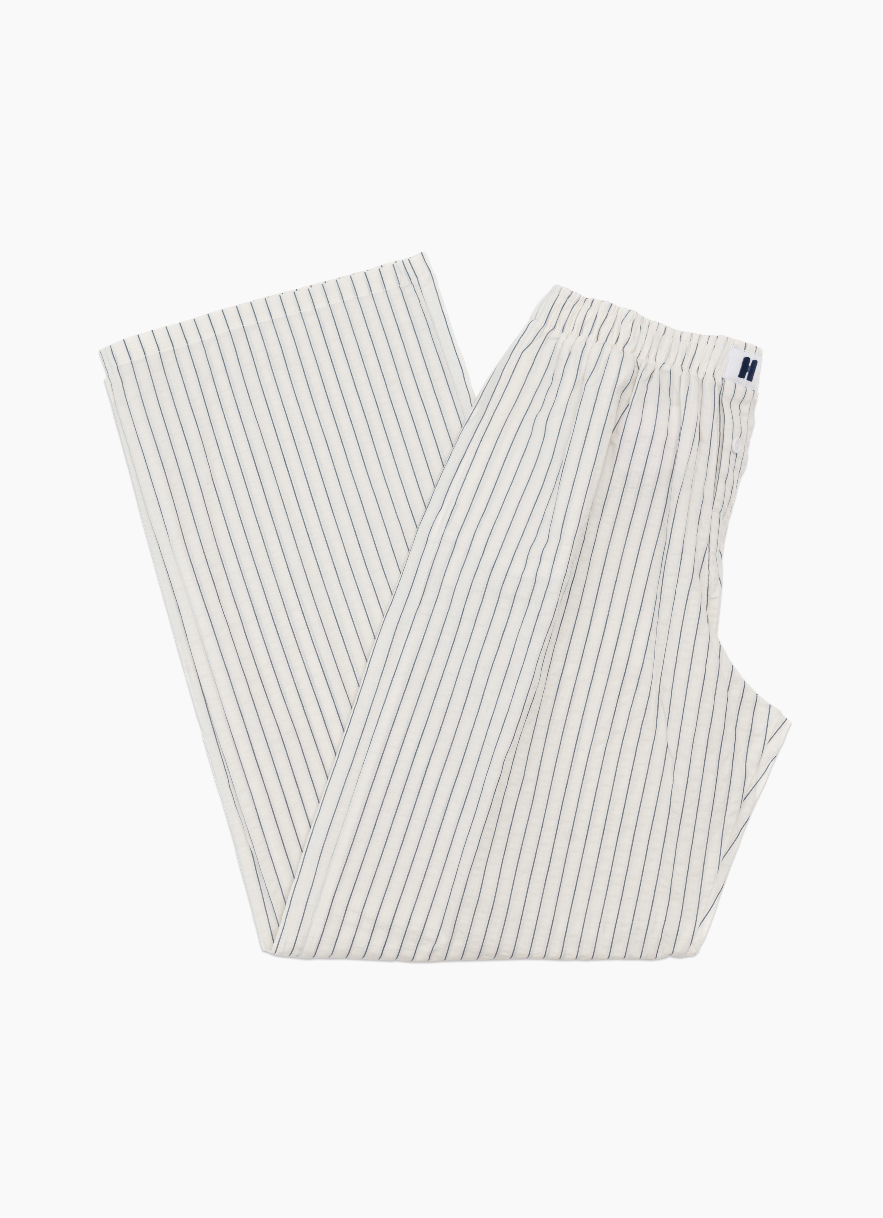 Classic Long Pant - Eggshell Pinstripe