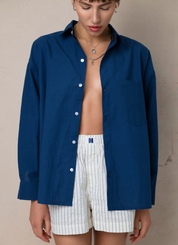 Oversized Shirt - Navy