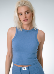 Everyday Racer Tank Top - Capri Blue