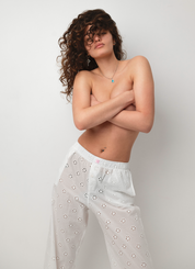 Le Pantalon Long Classique - Dahlia Blanc